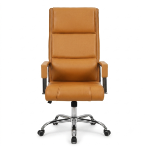 Three Part Boss Chair- Lite Brown